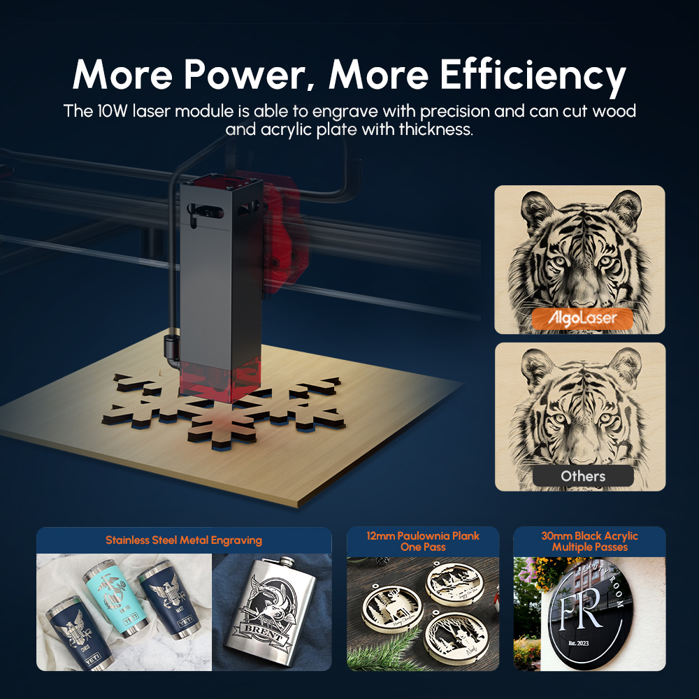 3D Printing Laser Cutting - Algolaser Portable Cnc Wood Engrav Printing