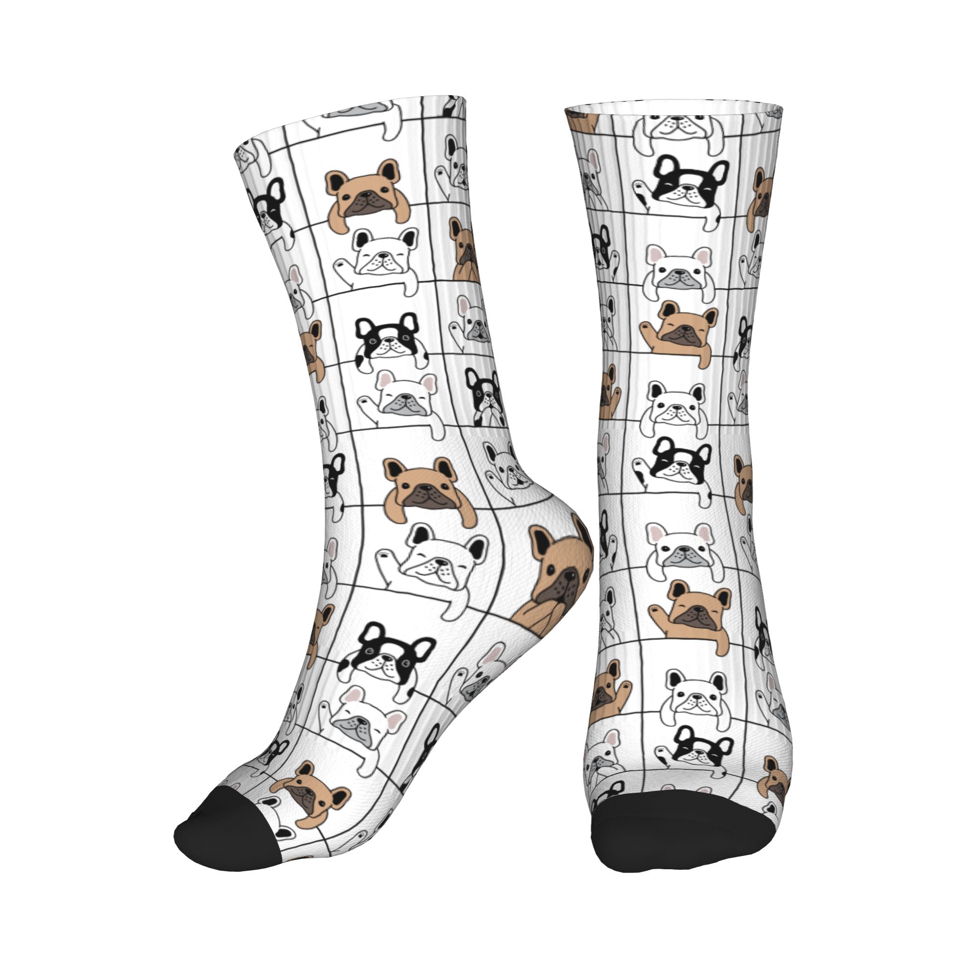 3D Printing Youtube - Fashion Men's French Bulldog Dress Socks