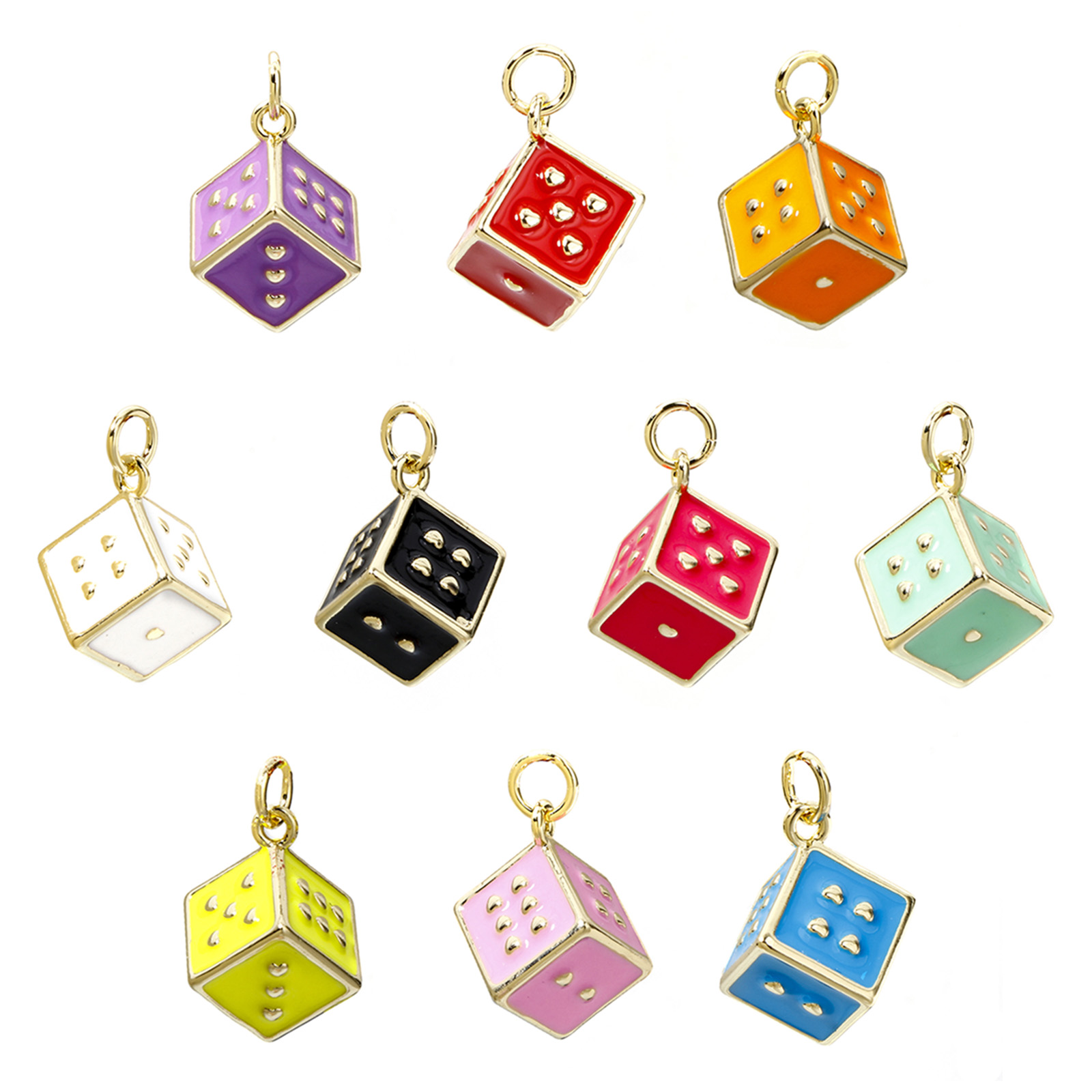 3D Printing Jewellery - 1 Piece Brass Charms 18K Real
