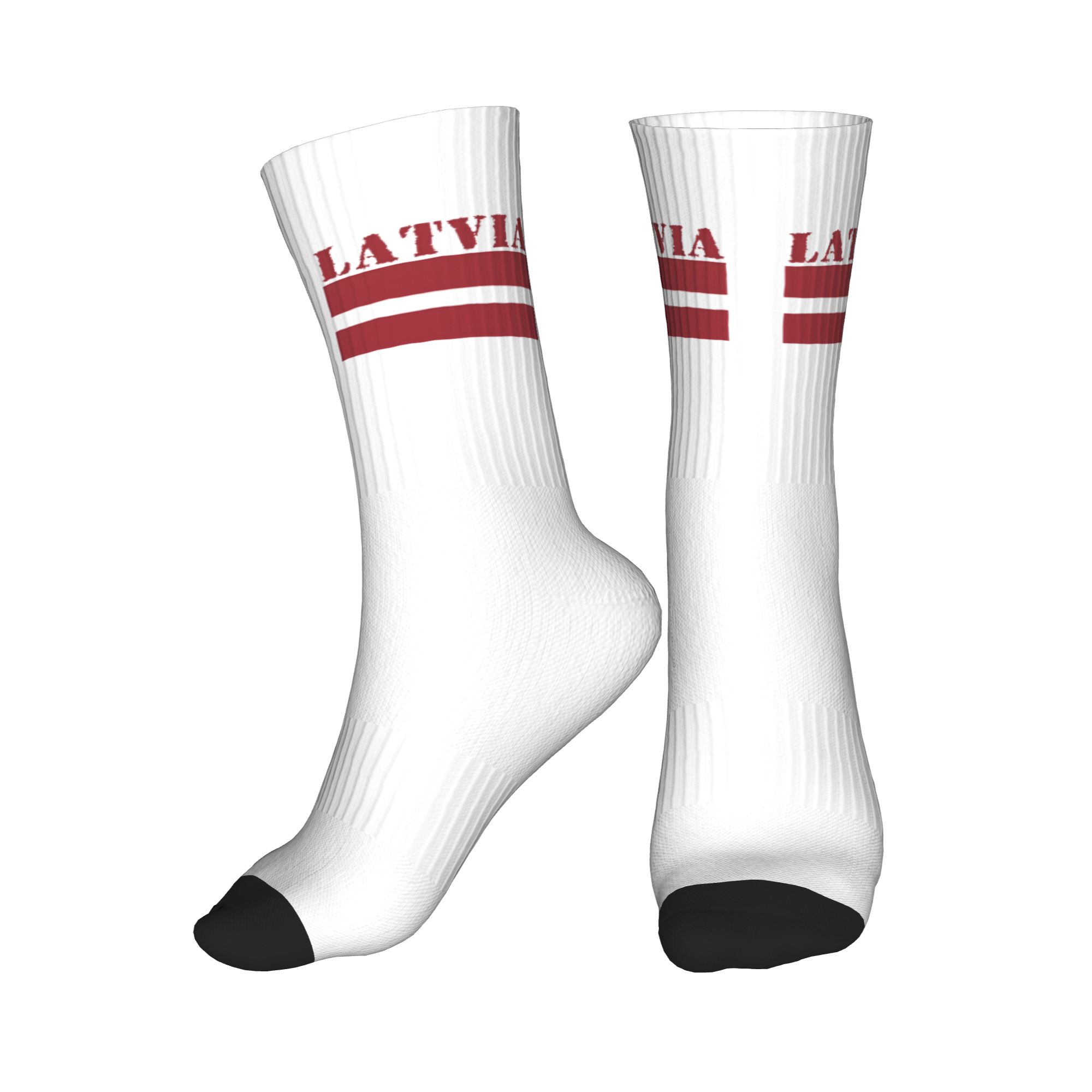 3D Printing Youtube - Cool Latvia Flag Socks Women Men