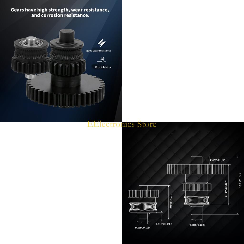 3D Printing Result - B03C Double Bearing Extruder Gear For