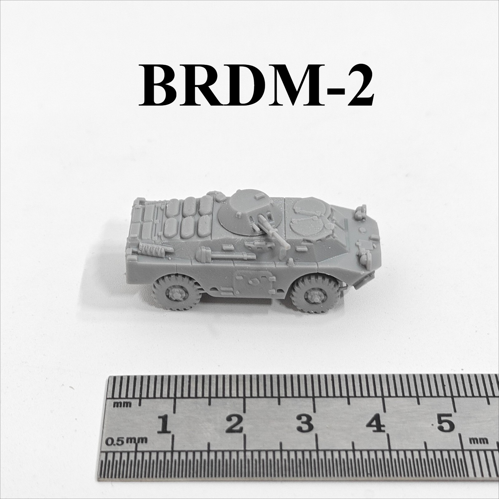 3D Printing For Dummies - Soviet BRDM-2 Armored Vehicle,3D Printed,1/144 Scale