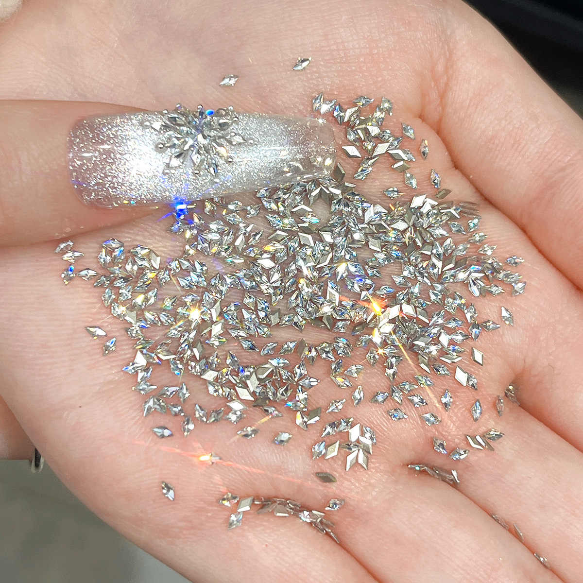 3D Printing Jewellery - 50/100pcs Clear White 3D Mini Zircon