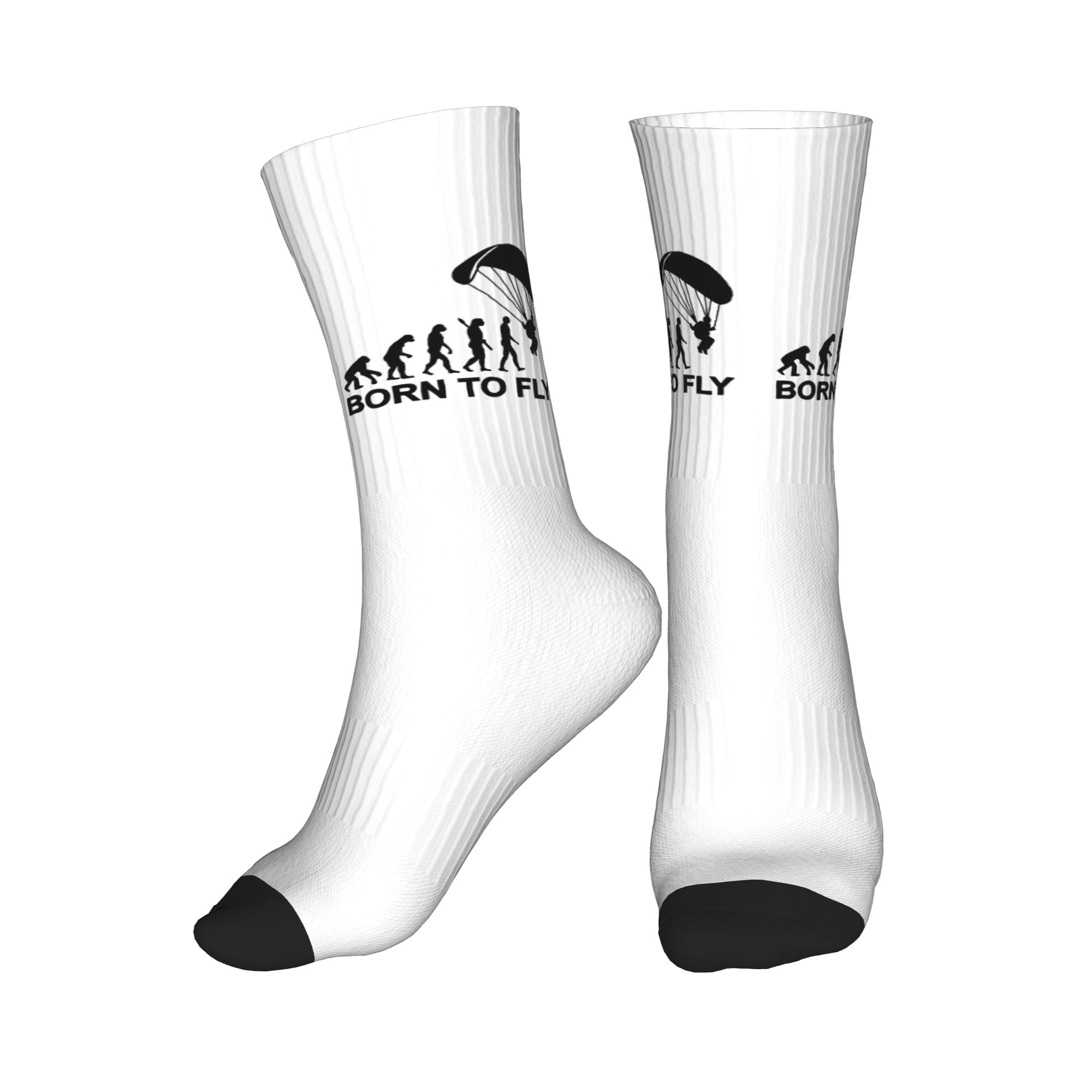 3D Printing Youtube - Funny Mens Evolution Skydiving Dress Socks