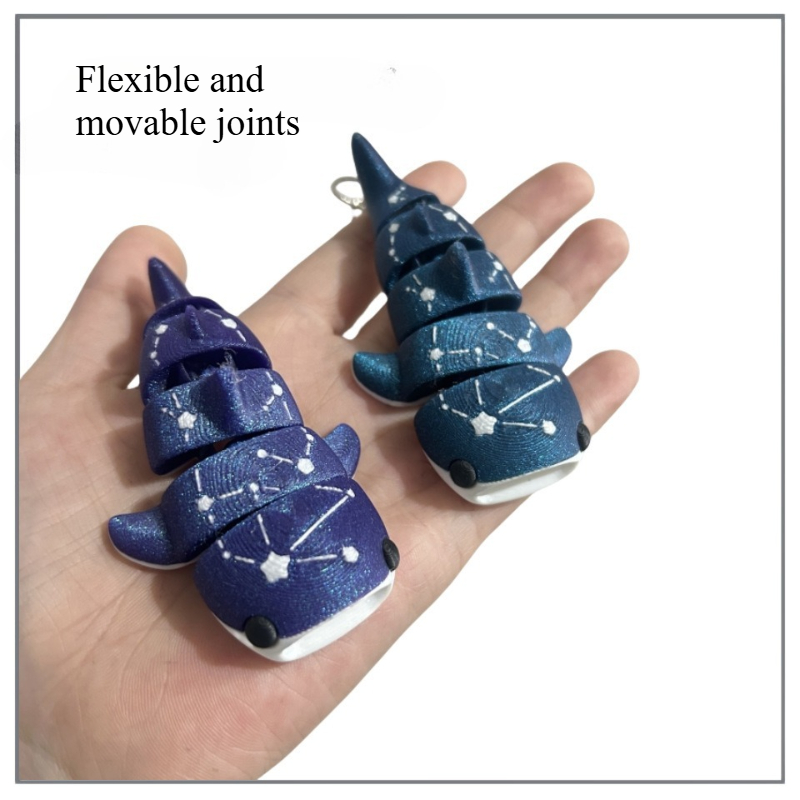 Multi-color 3D Printed Shark P - 3D Printing Keychain recension och pris