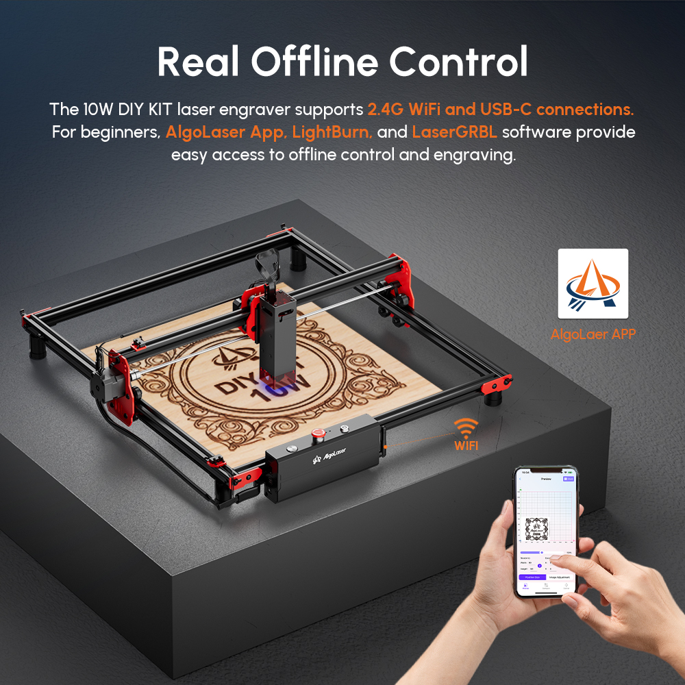 Algolaser Portable Cnc Wood En - 3D Printing Laser Cutting recension och pris