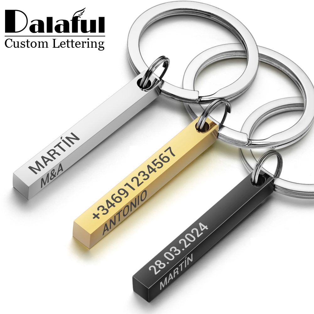 Stainless Steel Personalized K - 3D Printing Keychain recension och pris