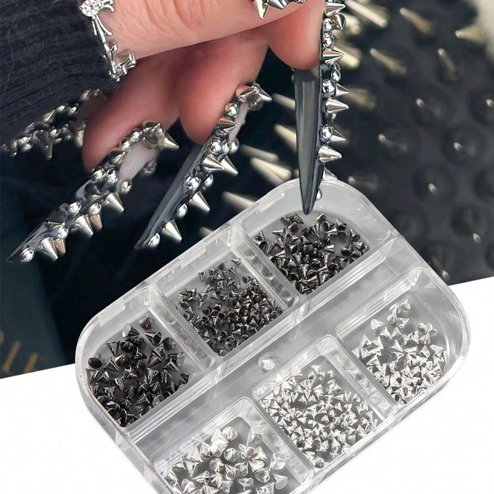 6Grids 3D Punk Metal Rivet Nai - 3D Printing Jewellery recension och pris