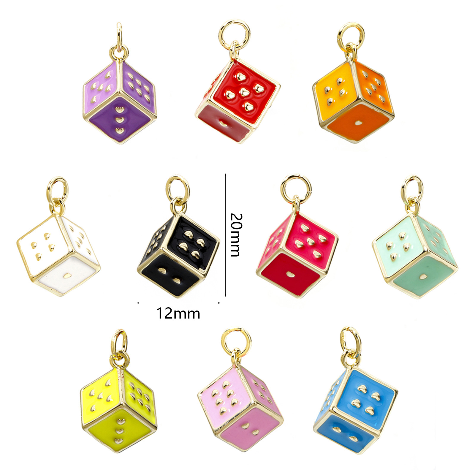 1 Piece Brass Charms 18K Real  - 3D Printing Jewellery recension och pris