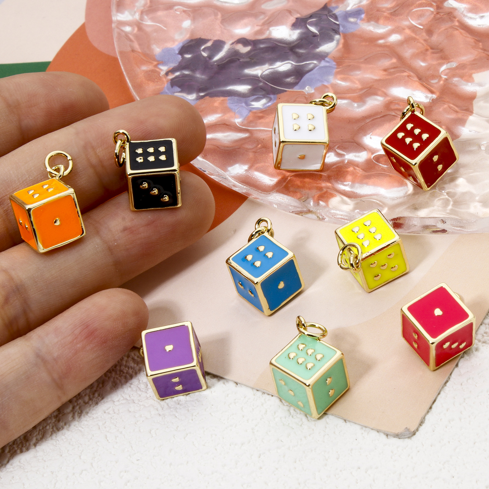 1 Piece Brass Charms 18K Real  - 3D Printing Jewellery recension och pris