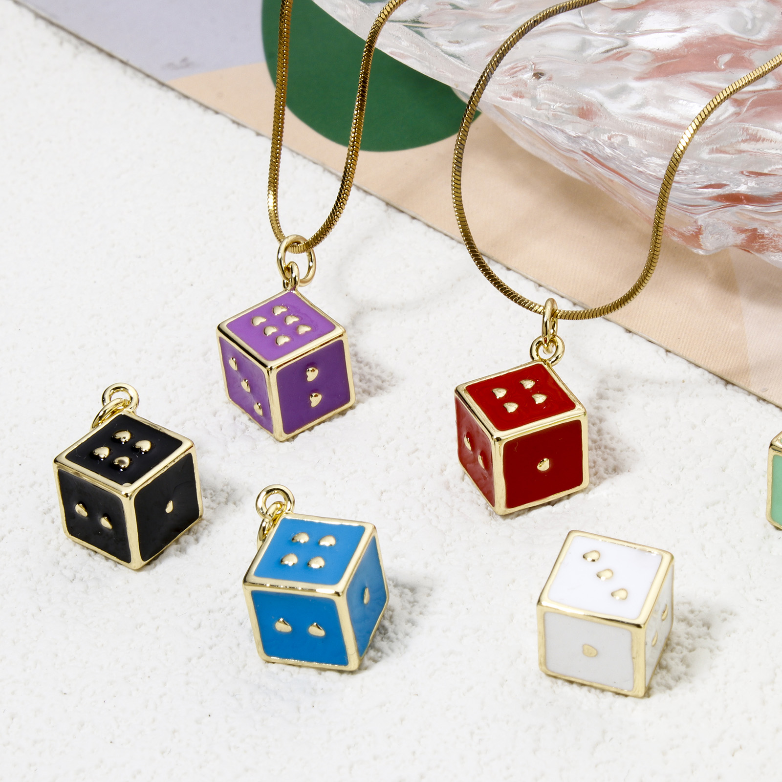 1 Piece Brass Charms 18K Real  - 3D Printing Jewellery recension och pris