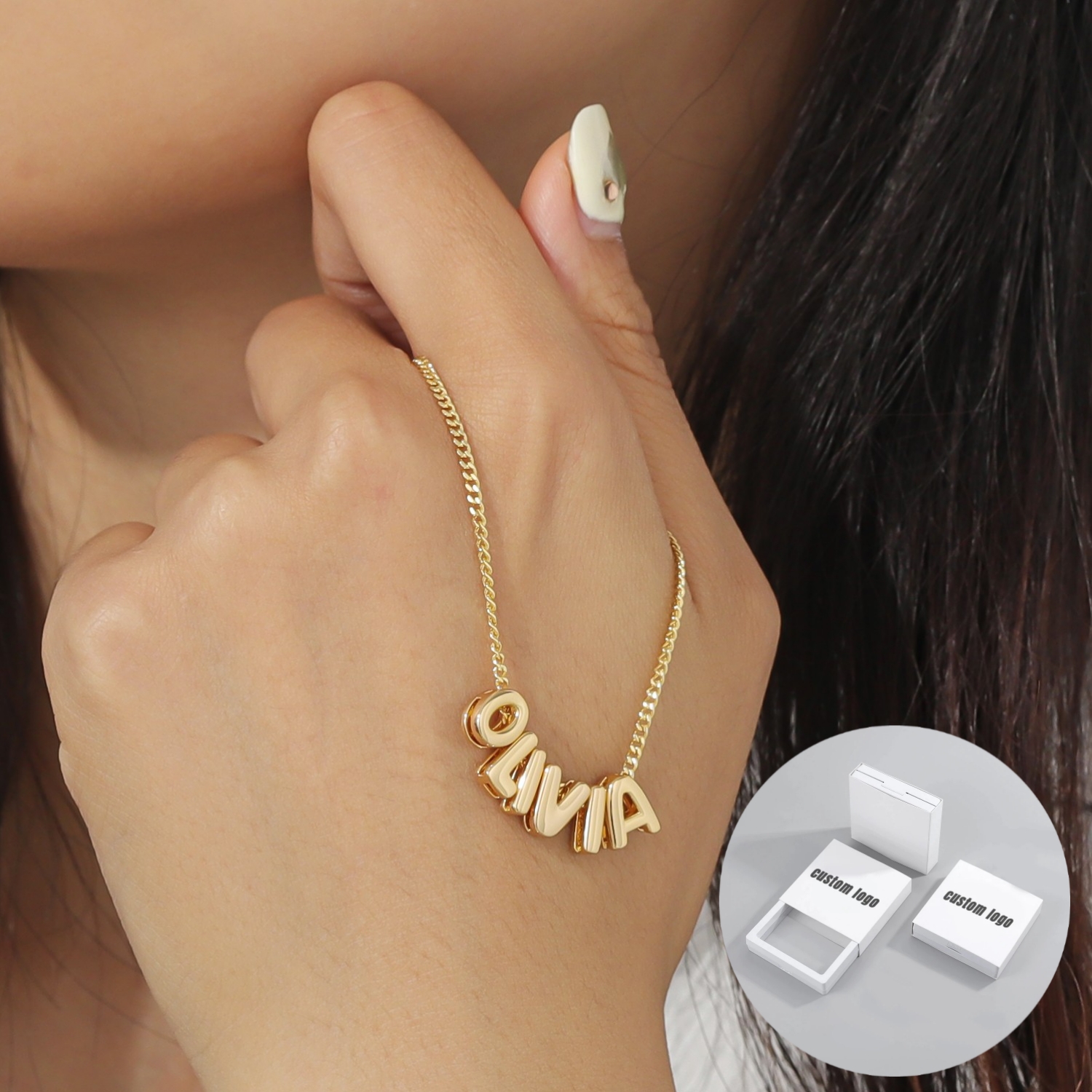 MYDIY Personalized Puff Name N - 3D Printing Jewellery recension och pris