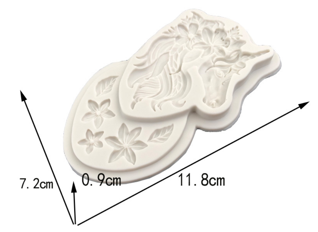 3D Unicorn Silicone Mold Cupca - 3D Printing Model Free recension och pris