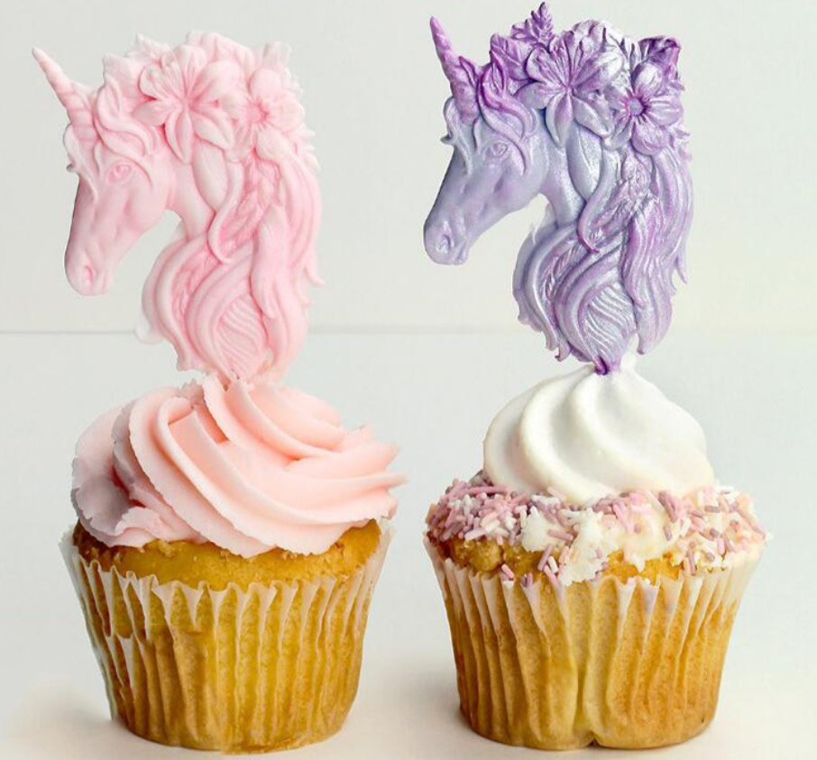 3D Unicorn Silicone Mold Cupca - 3D Printing Model Free recension och pris