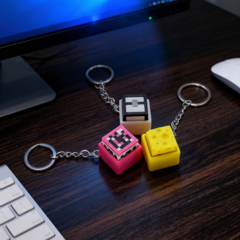 6pcs Hot 3D Printed Minecrafts - 3D Printing Keychain recension och pris