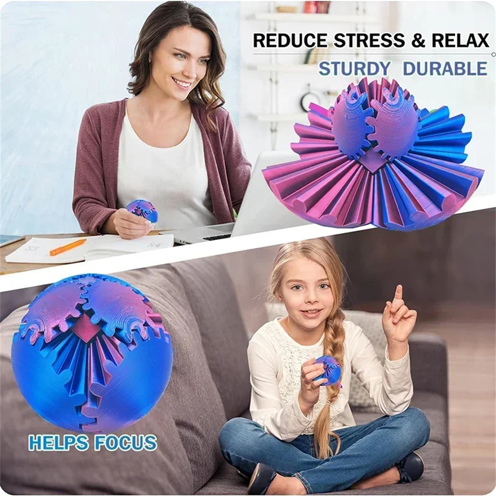 Gear Ball 3D Printed Fidget To - 3D Printing Table recension och pris