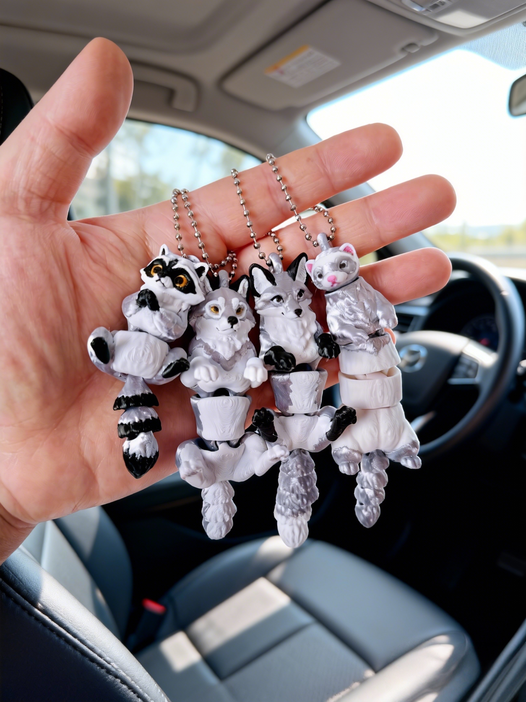 2/4 Pieces - 3D Printed Articu - 3D Printing Keychain recension och pris