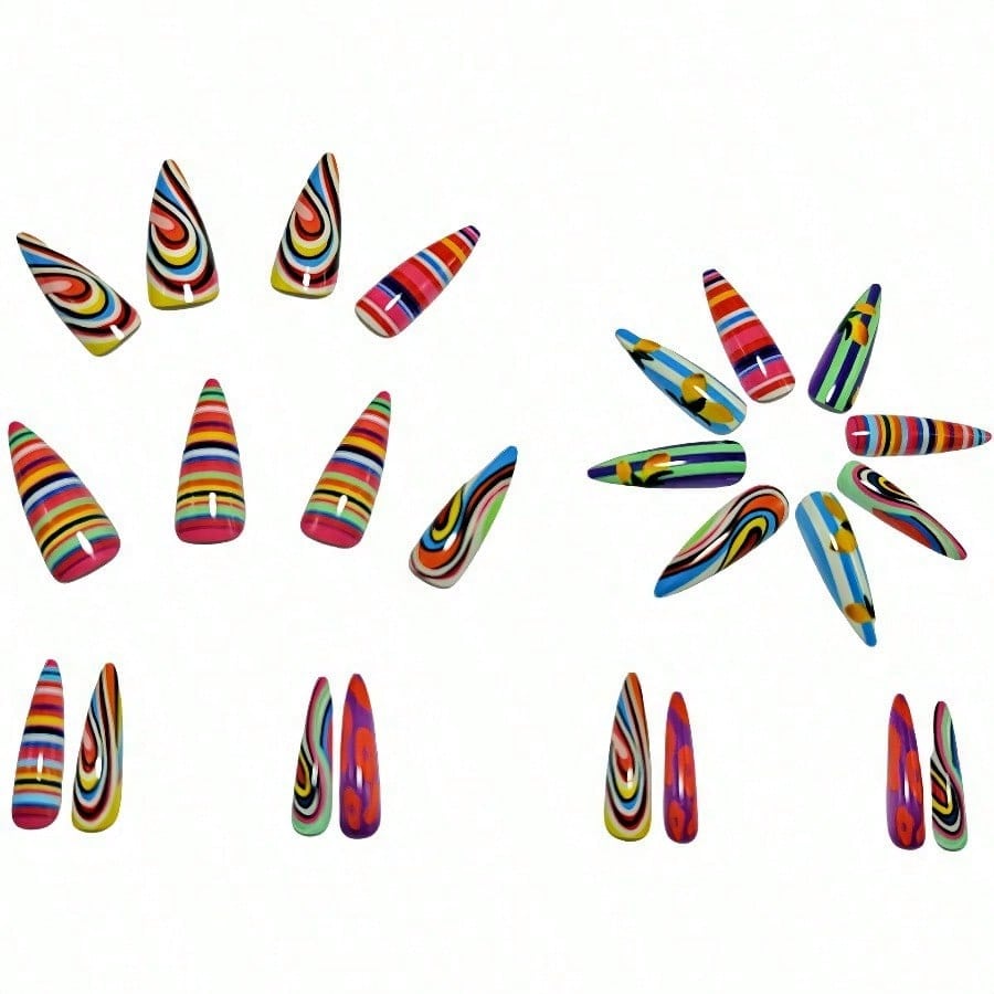 24PCS Long Almond 3D Swirl Col - 3D Printing Lego recension och pris