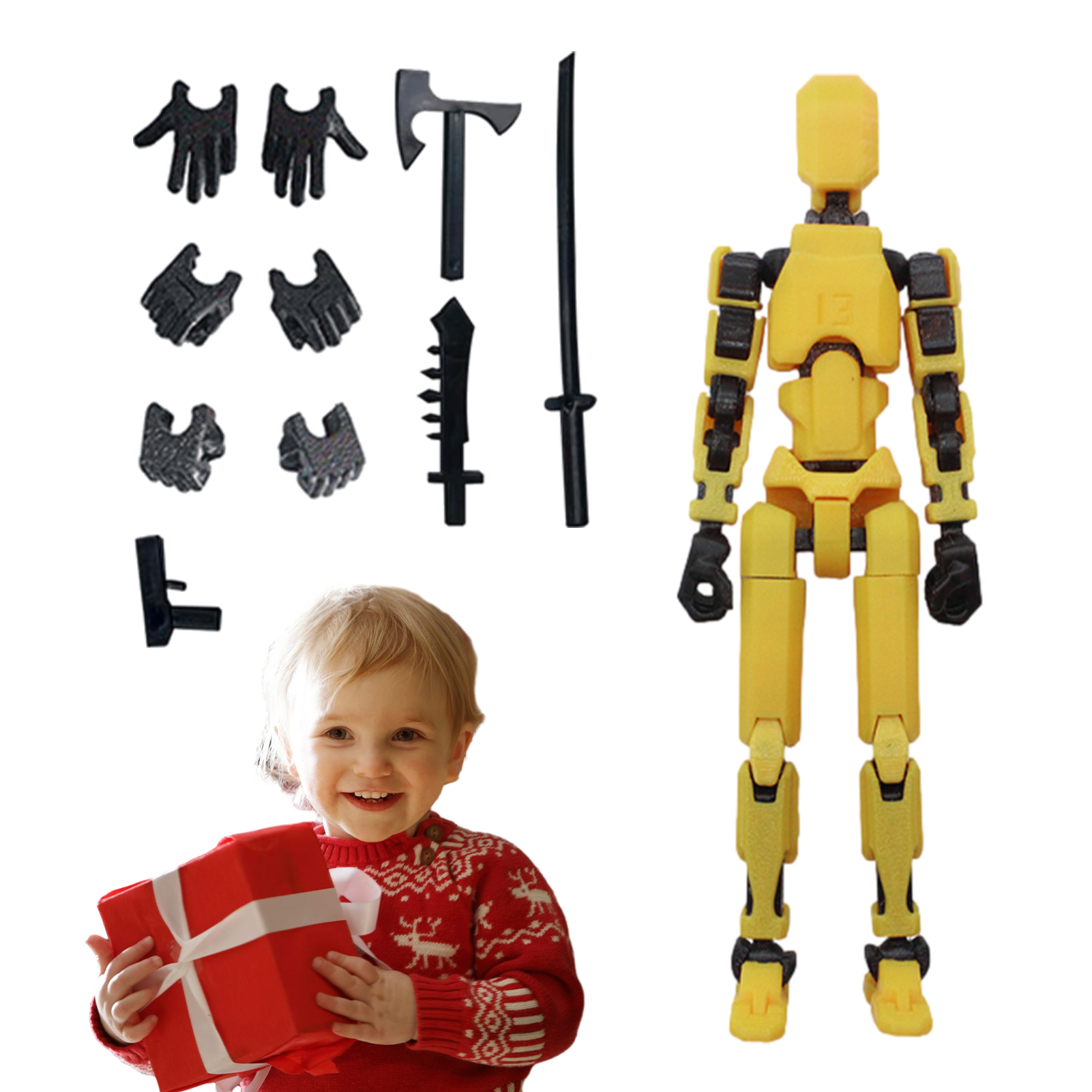 1PCS 13 Joints Figure Articula - 3D Printing For Dummies recension och pris