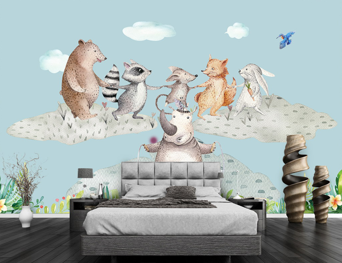 Customized Size Mural Cartoon  - 3D Printing Heat Resistant Material recension och pris