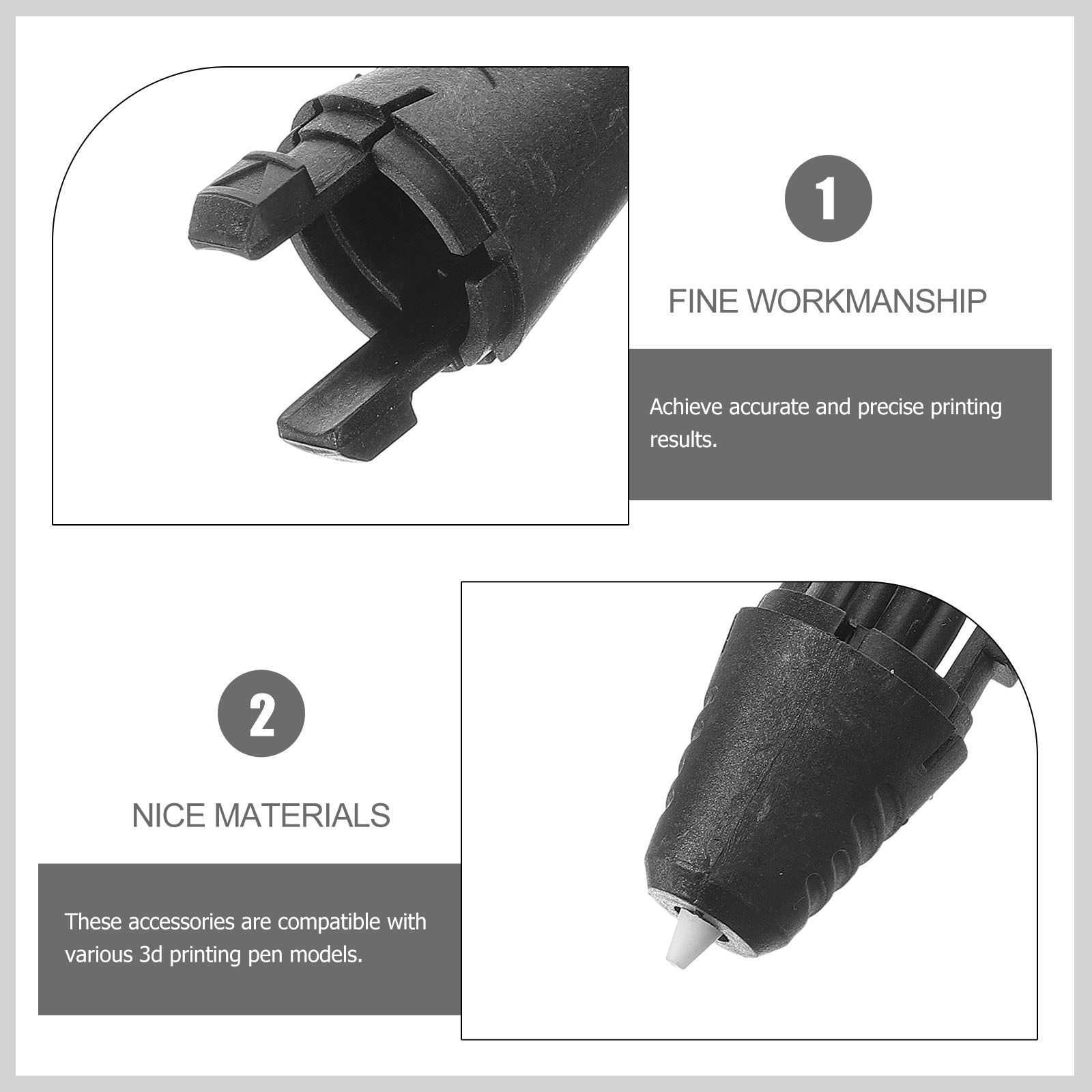 2Pcs 3D Printing Pen Heads Rep - 3D Printing Result recension och pris