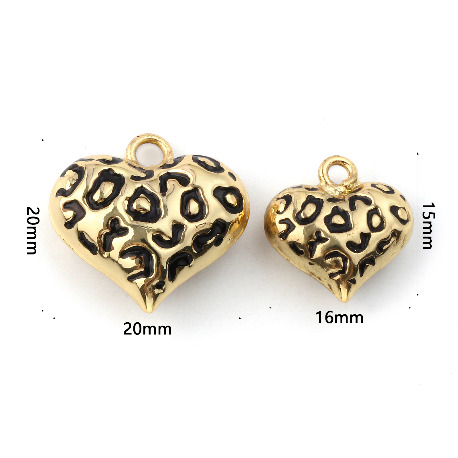 1 Piece Brass 3D Heart Charms  - 3D Printing Jewellery recension och pris