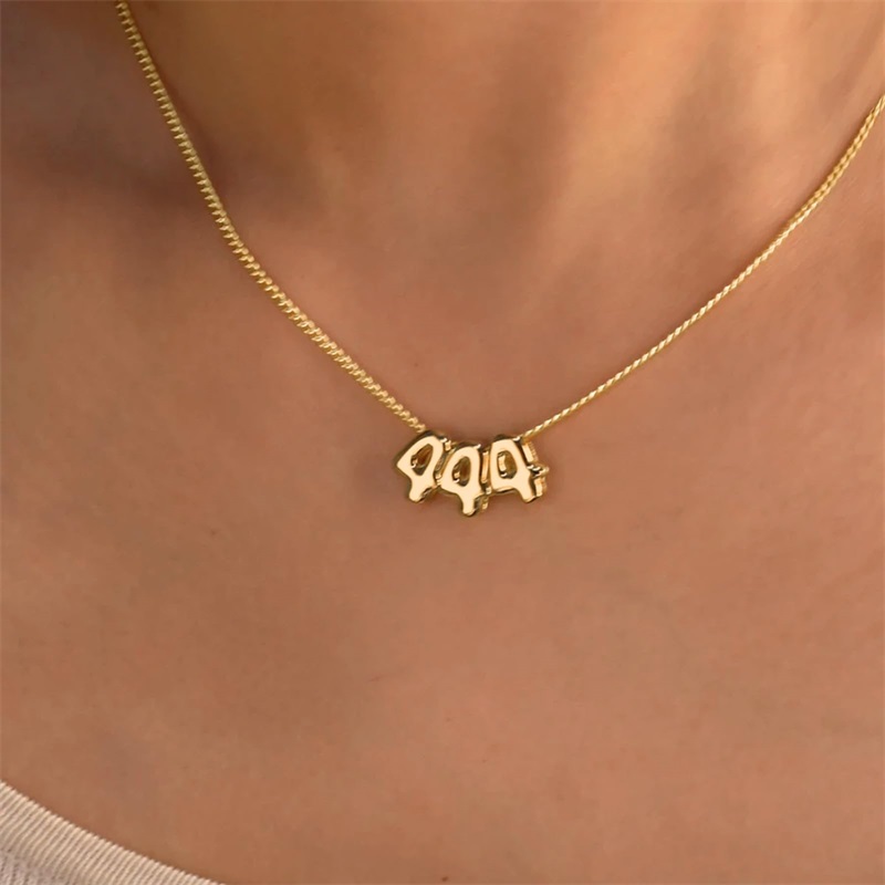 Personalized 3D Bubble Letter  - 3D Printing Jewellery recension och pris