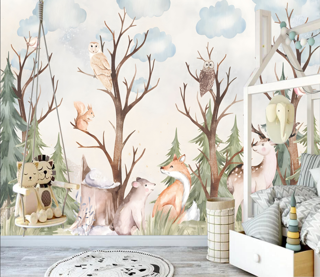 Custom 3D Wallpaper Mural sika - 3D Printing Heat Resistant Material recension och pris