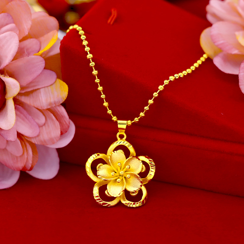 999 Pure Gold Sunflower Pendan - 3D Printing Jewellery recension och pris