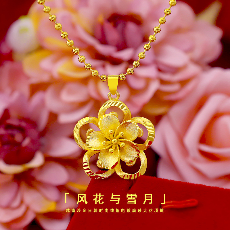 999 Pure Gold Sunflower Pendan - 3D Printing Jewellery recension och pris