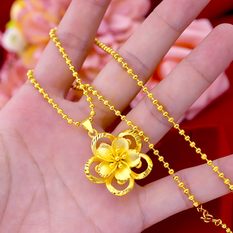 999 Pure Gold Sunflower Pendan - 3D Printing Jewellery recension och pris