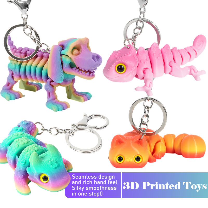 3D Printed Chameleon Keychain  - 3D Printing Keychain recension och pris