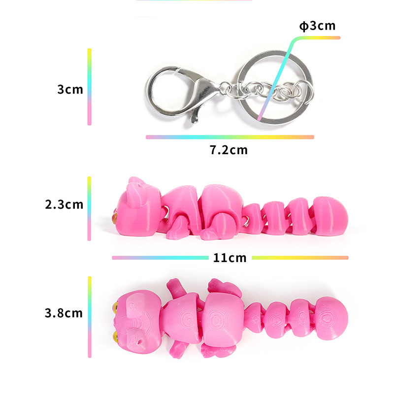 3D Printed Chameleon Keychain  - 3D Printing Keychain recension och pris