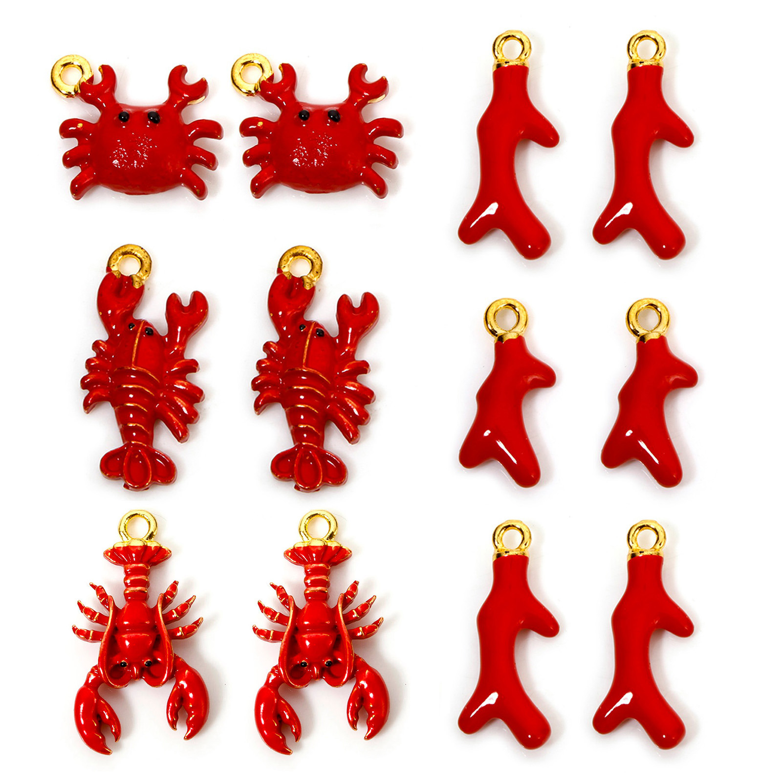 10 PCs Zinc Based Alloy Ocean  - 3D Printing Jewellery recension och pris
