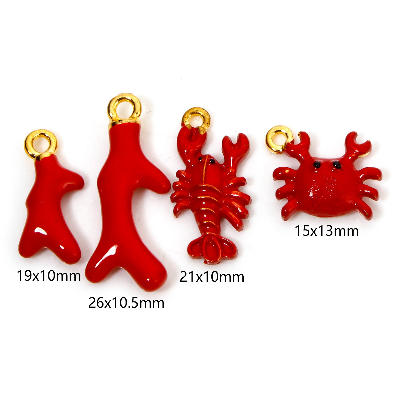 10 PCs Zinc Based Alloy Ocean  - 3D Printing Jewellery recension och pris