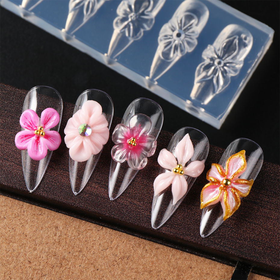 1pc 3D Spring Flower Nail Sili - 3D Printing Ptc recension och pris