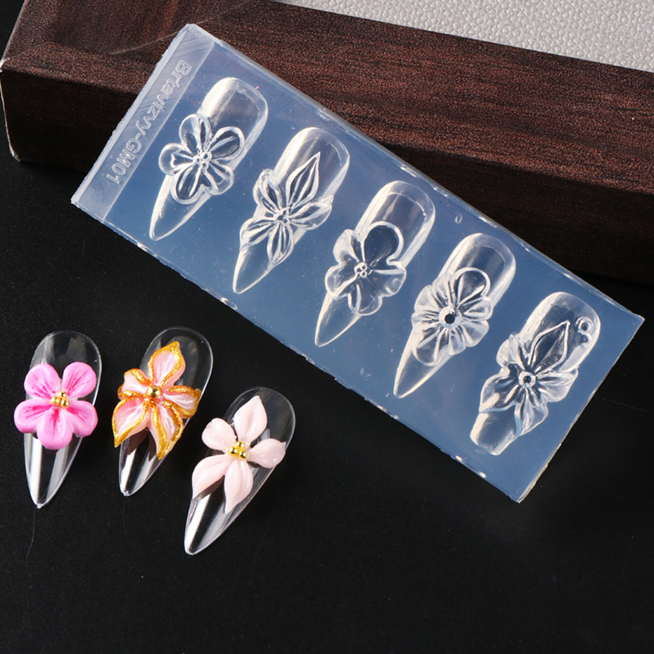1pc 3D Spring Flower Nail Sili - 3D Printing Ptc recension och pris