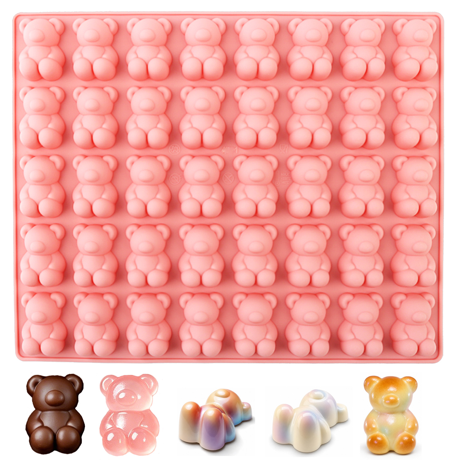 40-Piece Bear-Shaped Silicone  - 3D Printing Model Free recension och pris
