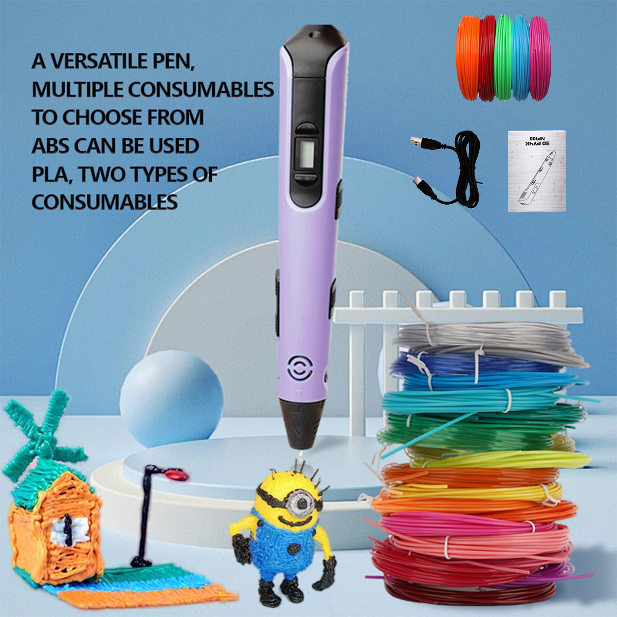 Upgraded 3D Printing Pen 9 Met - 3D Printing News recension och pris
