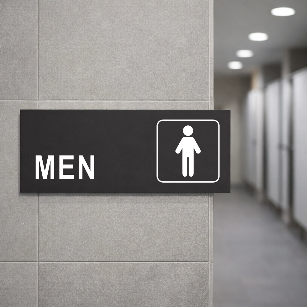 Restrooms Personalized Laser C - 3D Printing Laser Cutting recension och pris