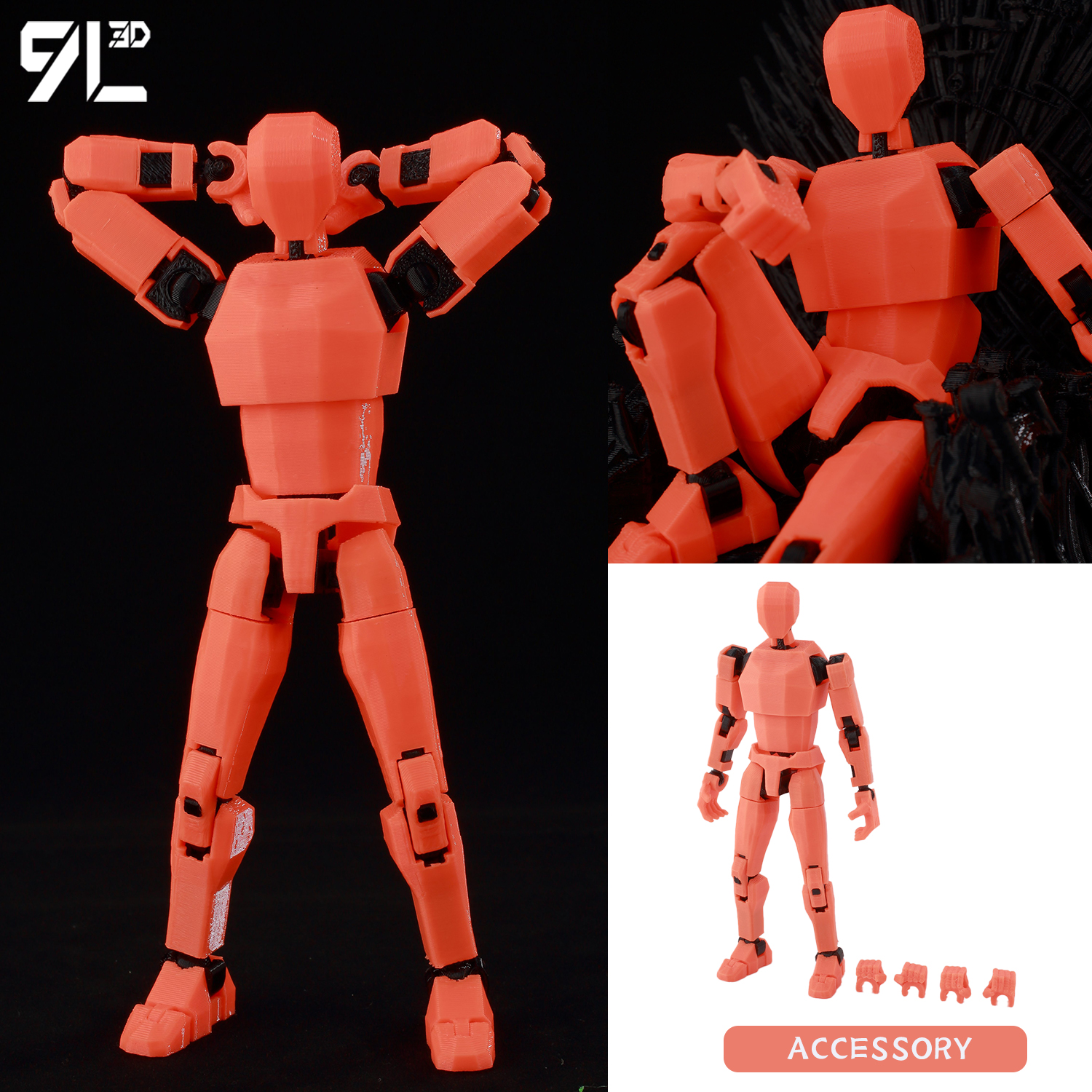 9L 3D Printed Articulated Dumm - 3D Printing For Dummies recension och pris