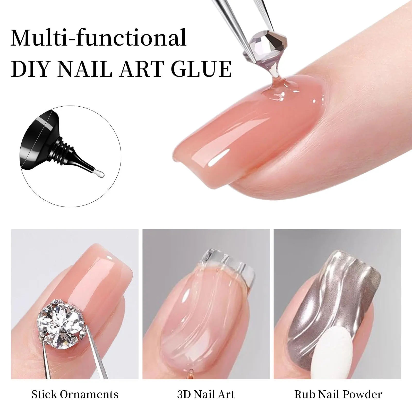 Nail Rhinestone Glue Gel for D - 3D Printing Jewellery recension och pris