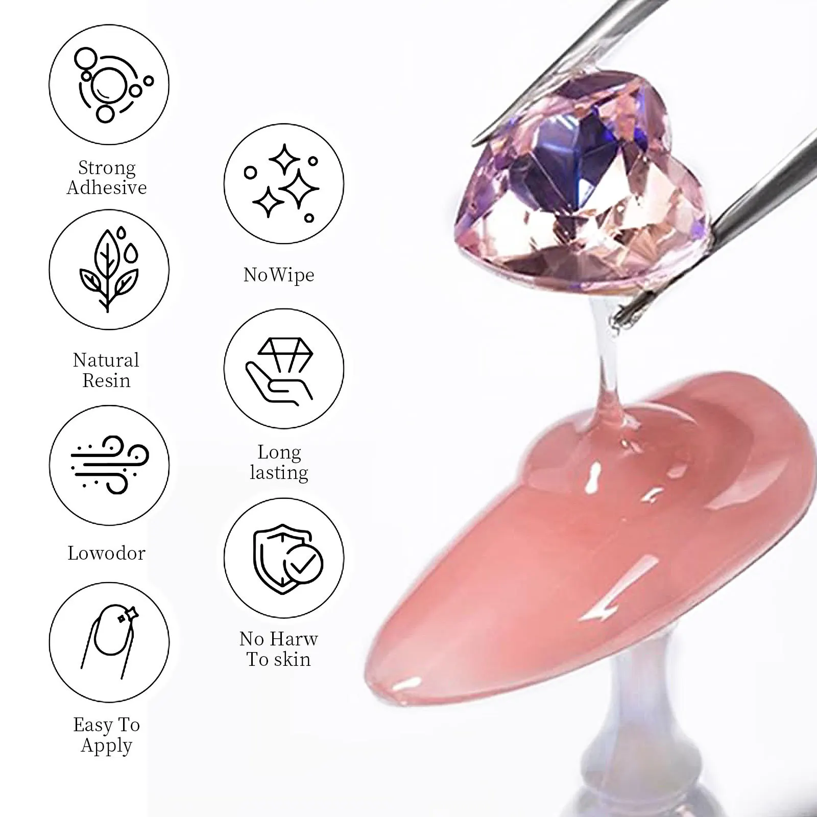 Nail Rhinestone Glue Gel for D - 3D Printing Jewellery recension och pris
