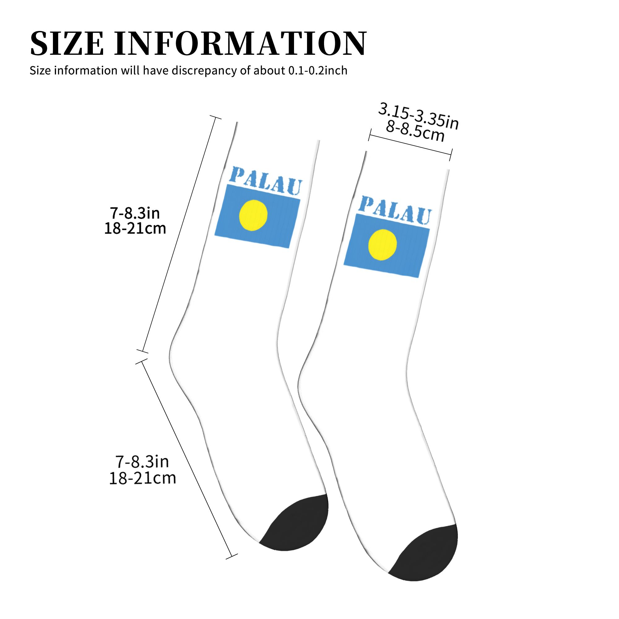 Cool Palau Flag Socks Men Wome - 3D Printing Youtube recension och pris