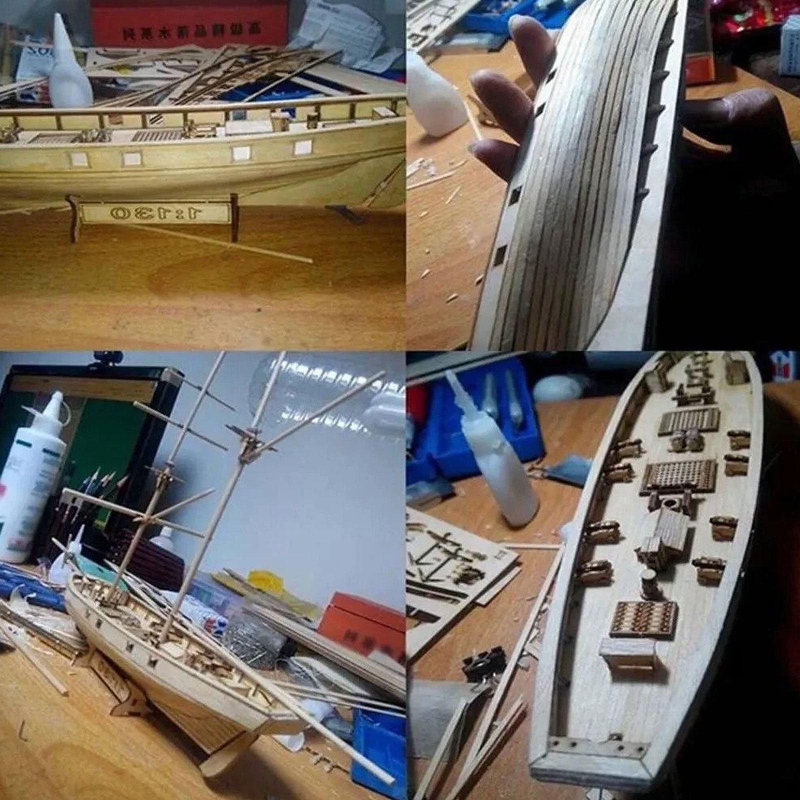 【Halcon Sailboat Wooden Model  - 3D Printing Lego recension och pris