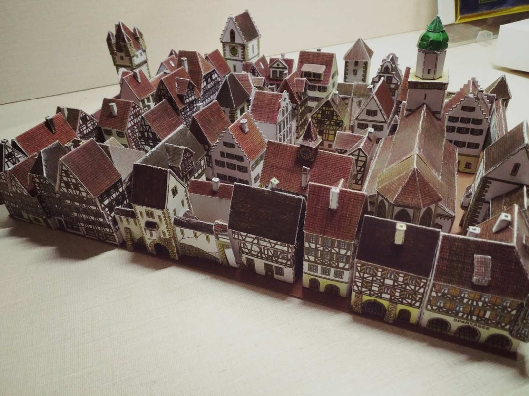 Medieval Town Building 3D Pape - 3D Printing Lego recension och pris