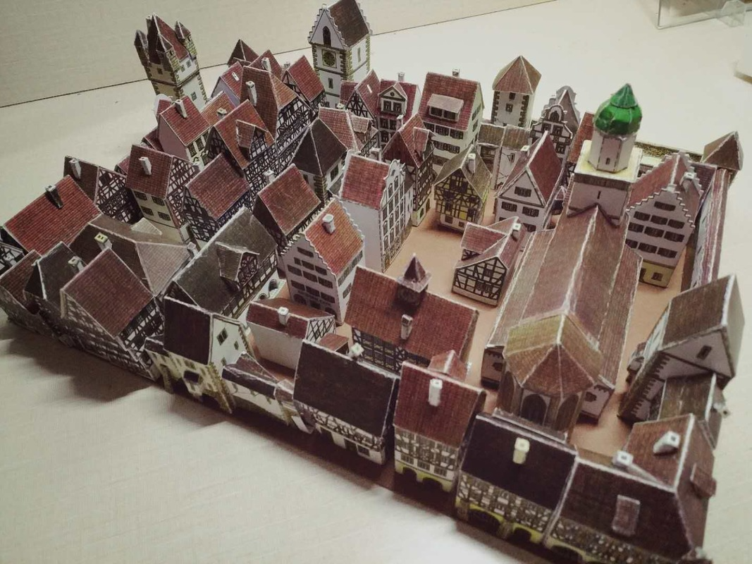 Medieval Town Building 3D Pape - 3D Printing Lego recension och pris