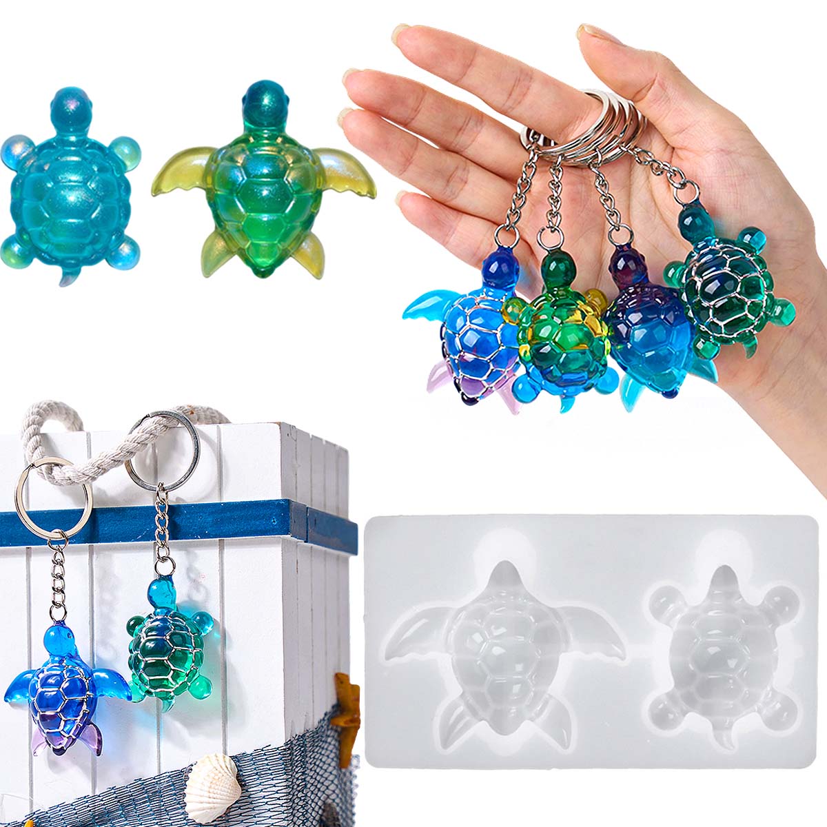 3D Sea Turtle Keychain Silicon - 3D Printing Model Free recension och pris