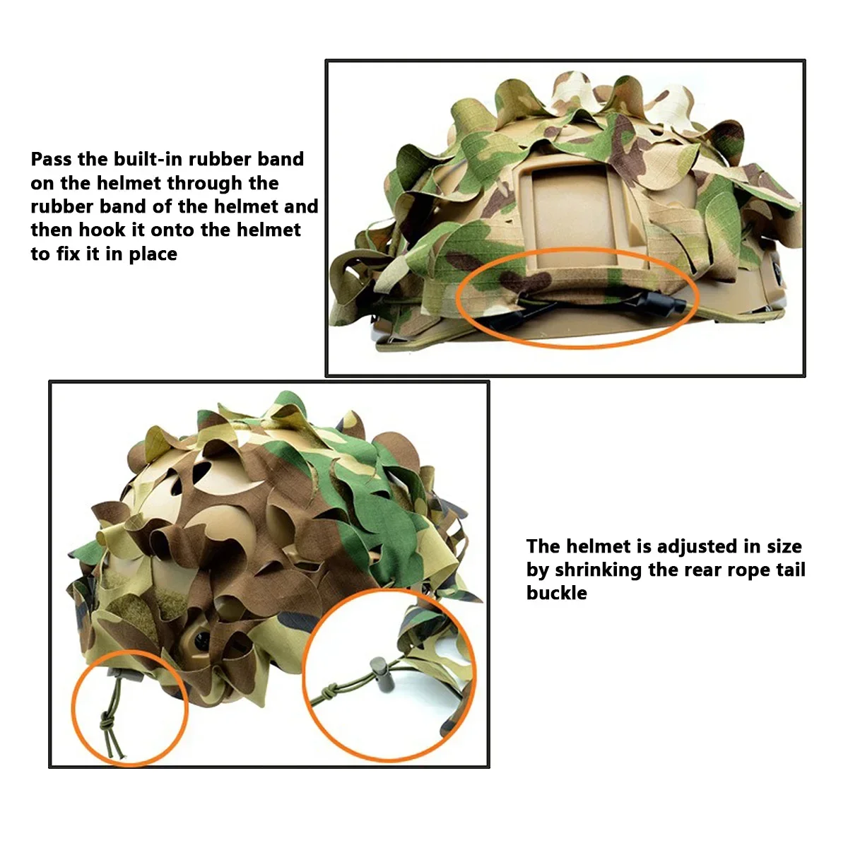 3D Camo Net FAST Helmet Cover  - 3D Printing Laser Cutting recension och pris