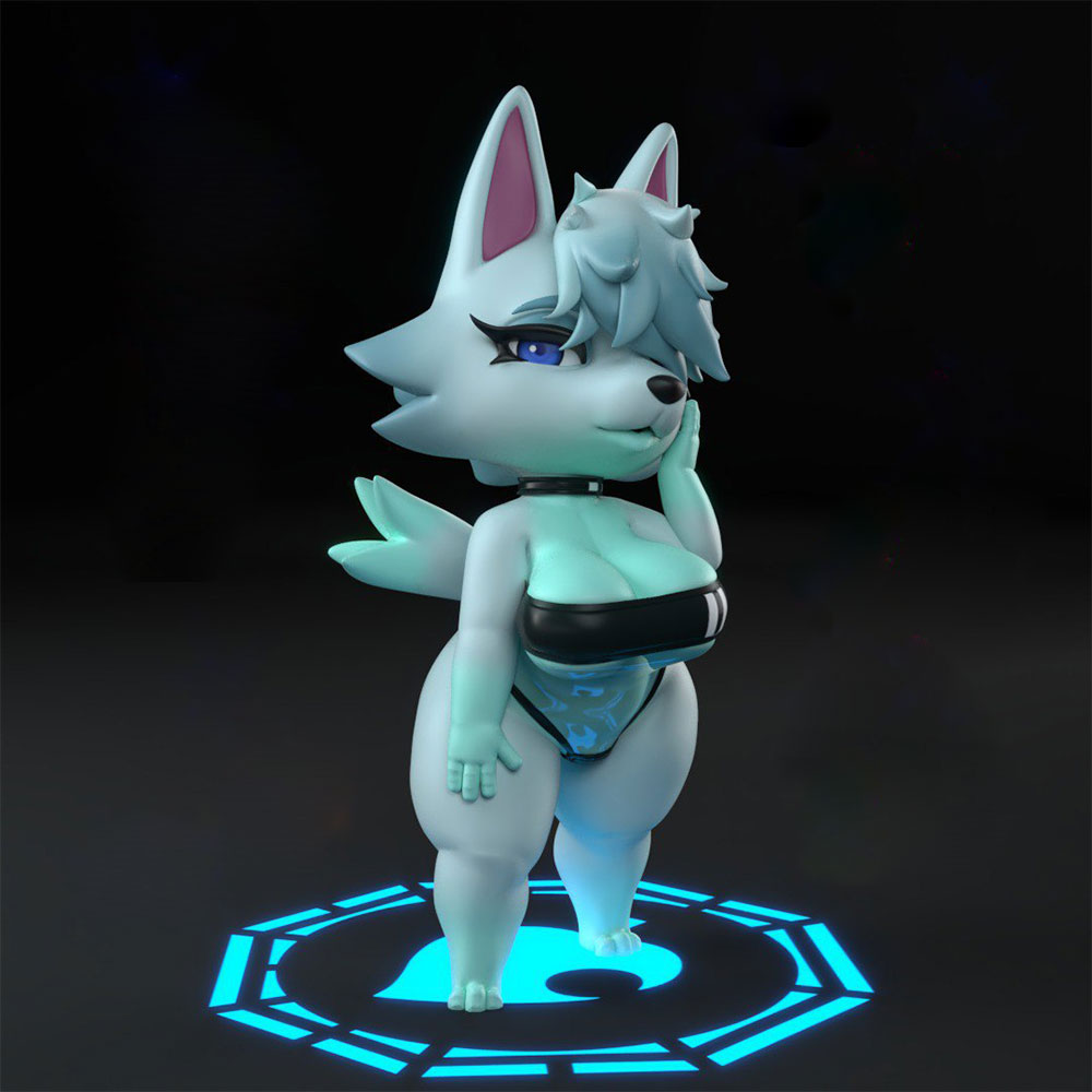 1/24foxy wolfy Anime Character - 3D Printing For Dummies recension och pris
